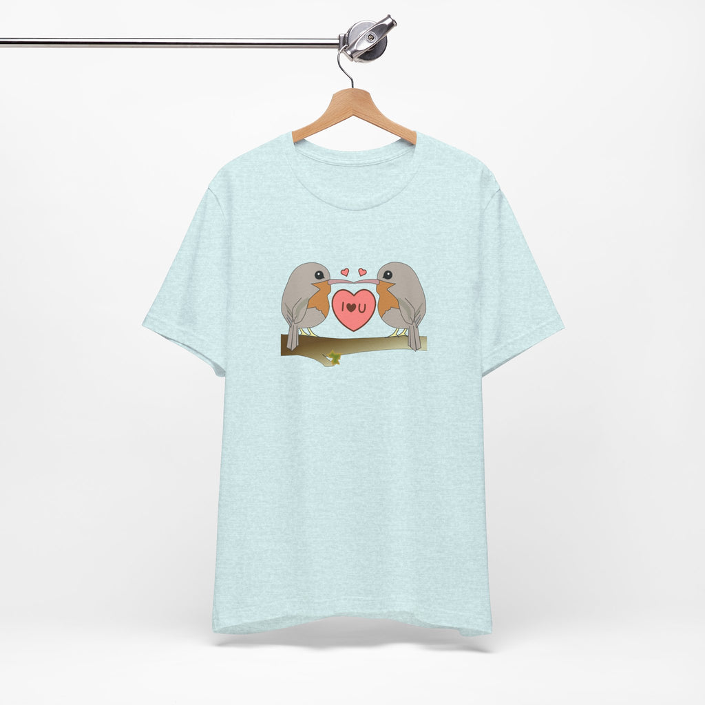 Robins in love Unisex Jersey Short Sleeve Tee