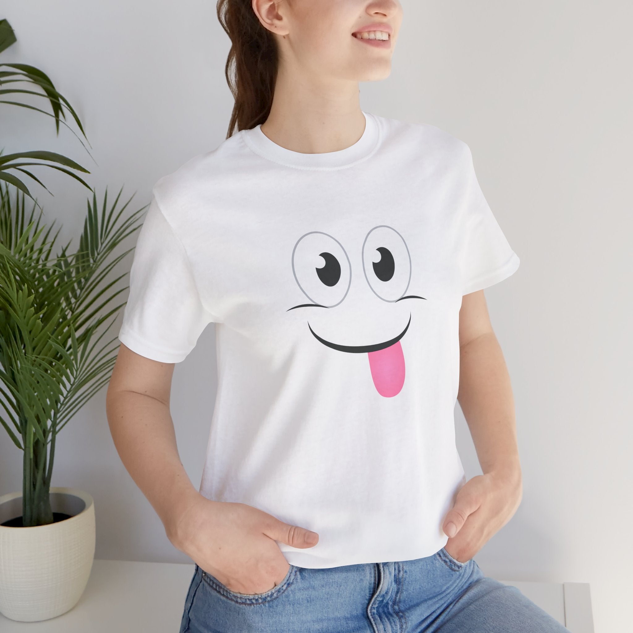 Yum Smile T-Shirt, Cute Graphic Tee, Food Lover Gift, Unisex Top, Funny Saying Shirt, Short Sleeve Tee