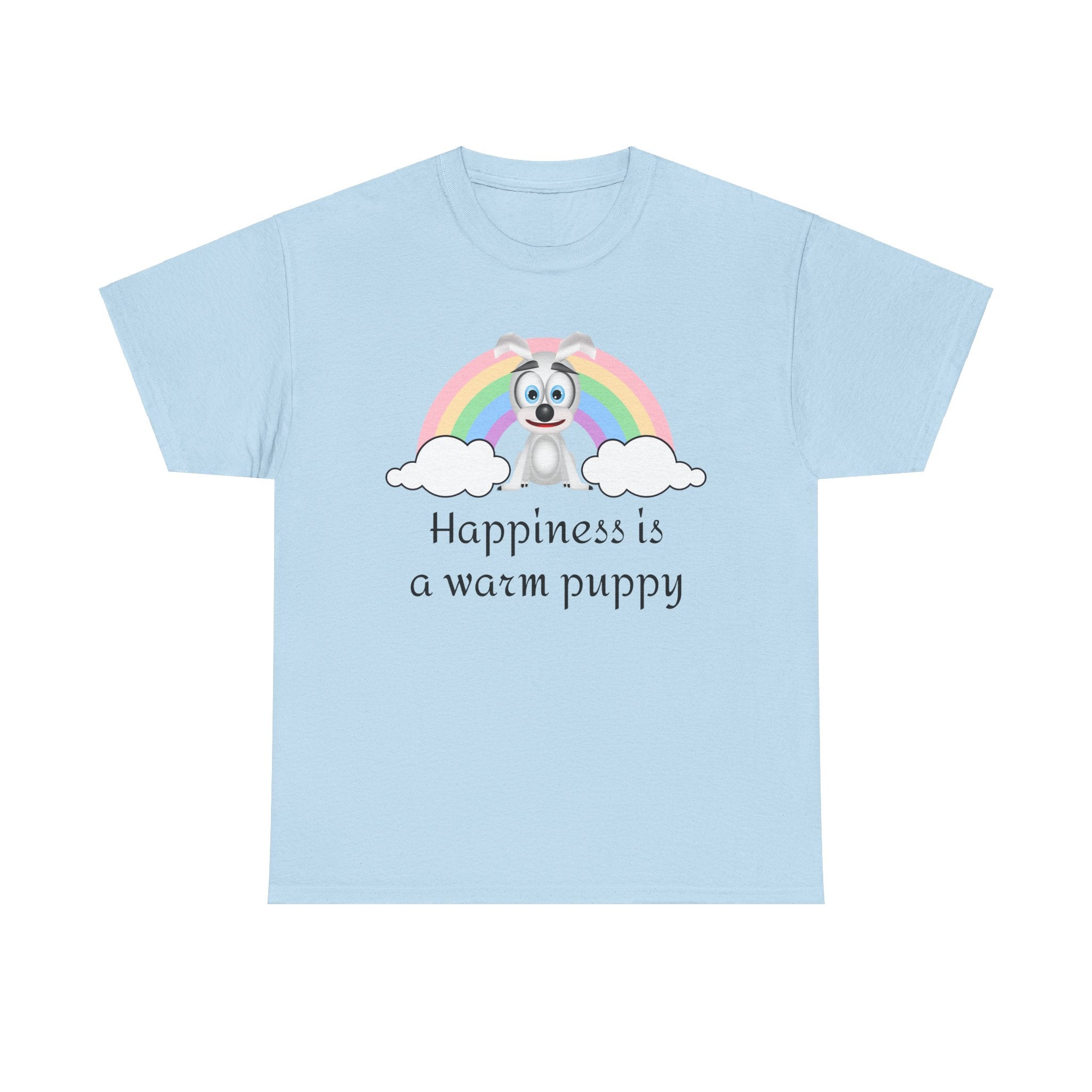 Happiness is a warm puppy T-Shirt, Dog lover gift, Graphic Tee, Animal lover shirt, Cute pet owner present