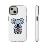 White Cute Coala Tough Cases