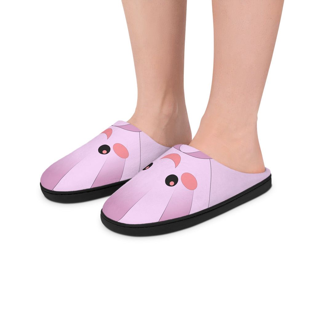 Kawaii Shell Slippers - Cute Plush House Shoes - Women's Bedroom Footwear - Indoor Slip-Ons