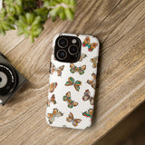 Butterflies Tough Cases, Phone Case, Protective Cover, Butterfly Pattern, Gift for Her, Unique Phone Accessory