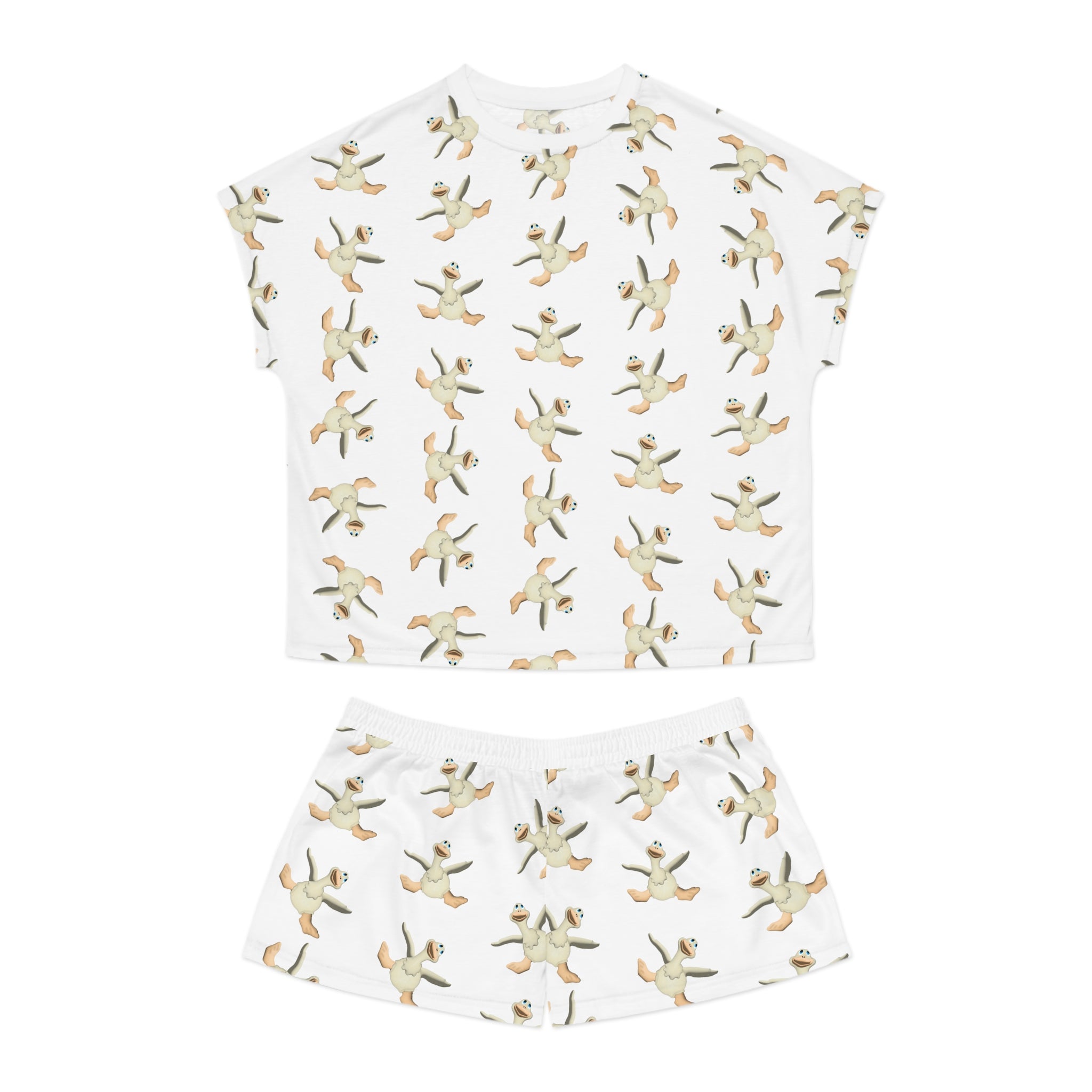 Kawaii Duck Pajama Set - Women's Pajamas - Cute Lounge Wear - Duck Print Sleepwear