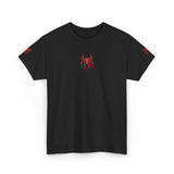Red Spider Graphic Tee — Halloween Goth Horror Shirt