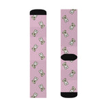 Cute Bears Pattern Pink Sublimation Socks