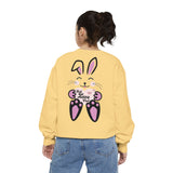 Kawaii Rabbit Face Unisex Sweatshirt, Self Love Club, Cute Jumper, Pastel Bunny Shirt, Cozy Pullover, Gift for Rabbit Lovers