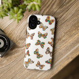 Butterflies Tough Cases, Phone Case, Protective Cover, Butterfly Pattern, Gift for Her, Unique Phone Accessory