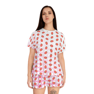 Berry Sweet Pajama Set - Women's Sleepwear - Cute Pajama Set - Fruit Patterned Sleepwear