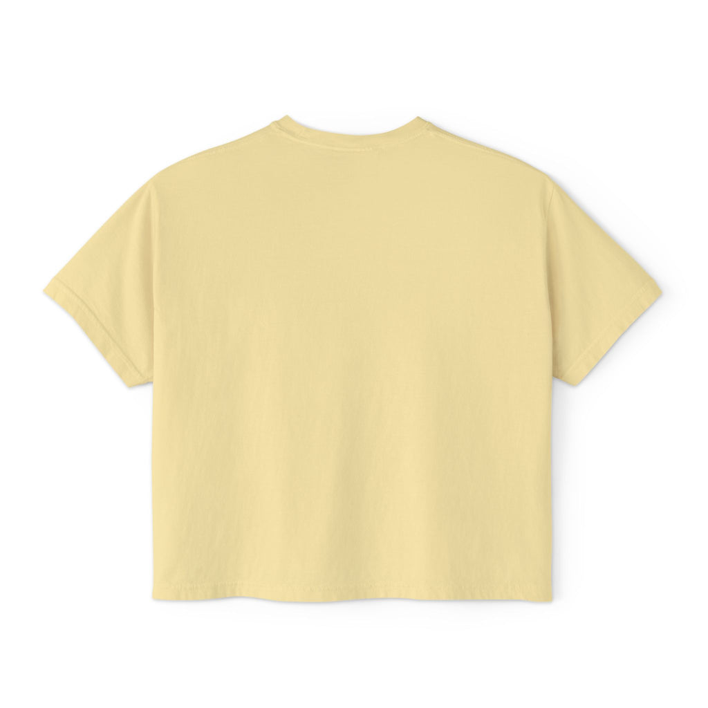 Kawaii Hedgehog Boxy Tee - Women's Graphic T-Shirt