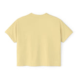 Kawaii Hedgehog Boxy Tee - Women's Graphic T-Shirt
