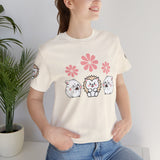 Cute Animal Tee - Hedgehog & Hamster Shirt - Happy Critter Top