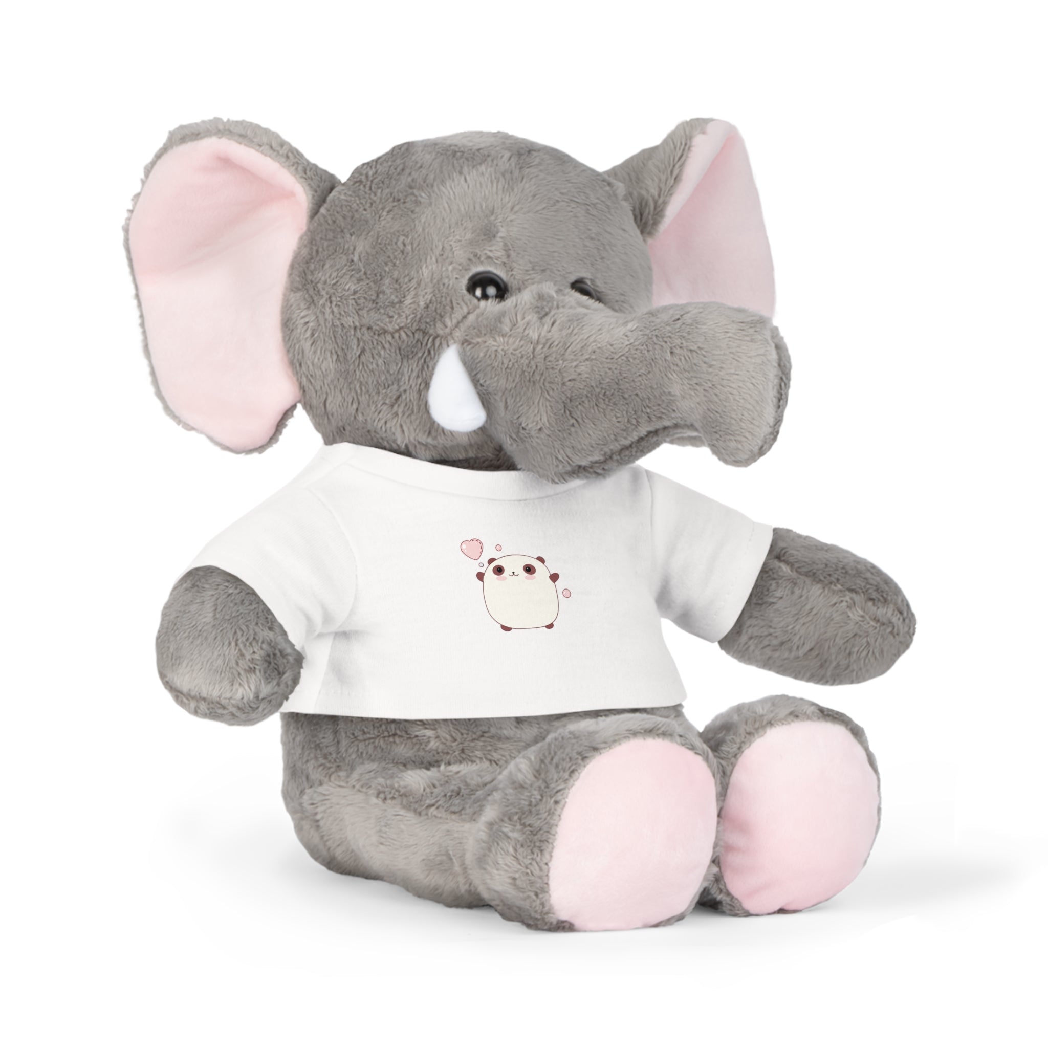 Cute Plush Toy with T-Shirt, Valentine's Day Gift - Stuffed Animal, Kid's Toy, Baby Shower, Nursery Decor, Gift for Her, Cuddly Toy