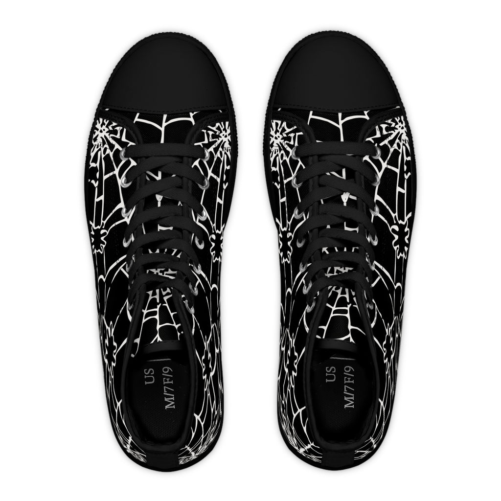 Spider Web High Top Sneakers
