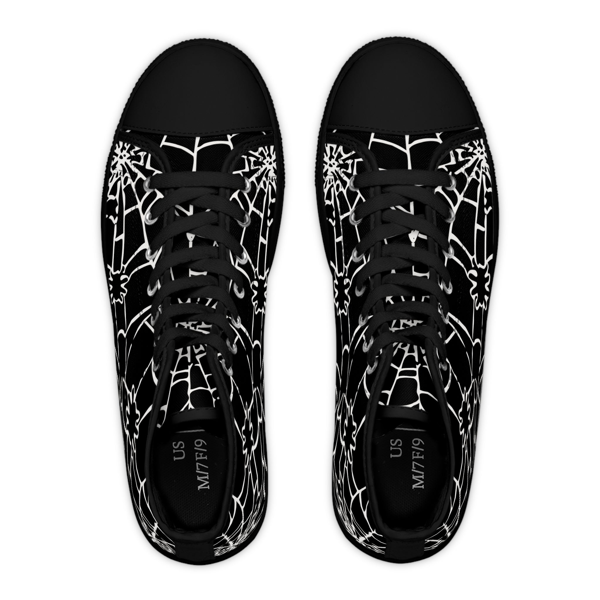 Spider Web High Top Sneakers
