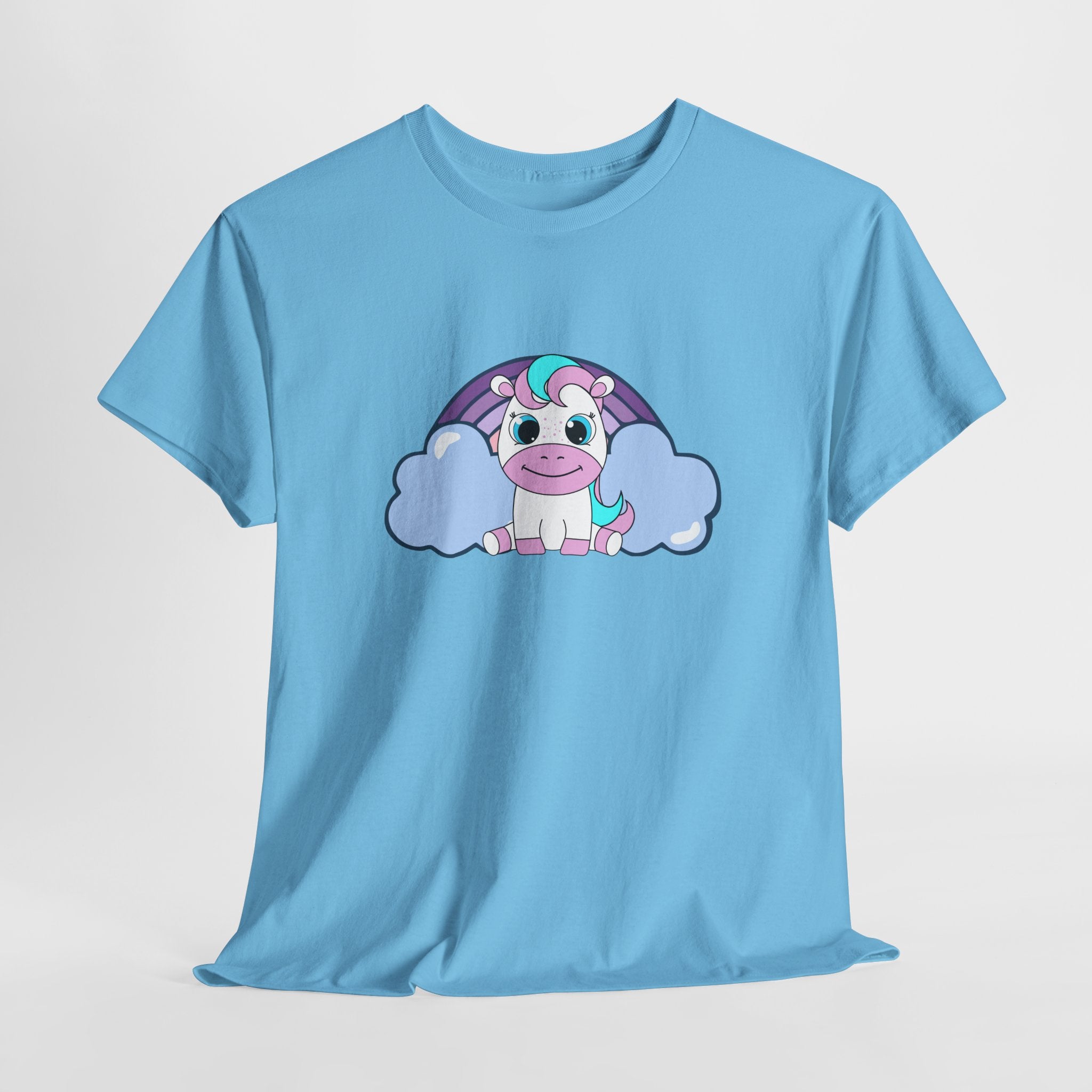 Kawaii Pony T-Shirt - Cute Horse Graphic Tee, Animal Lover Gift - Pastel Colors Shirt