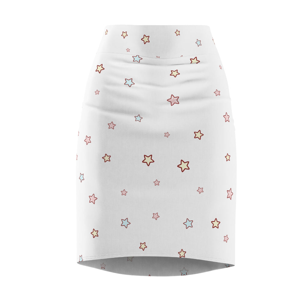Kawaii Stars Pencil Skirt - Cute Skirt