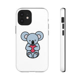 White Cute Coala Tough Cases