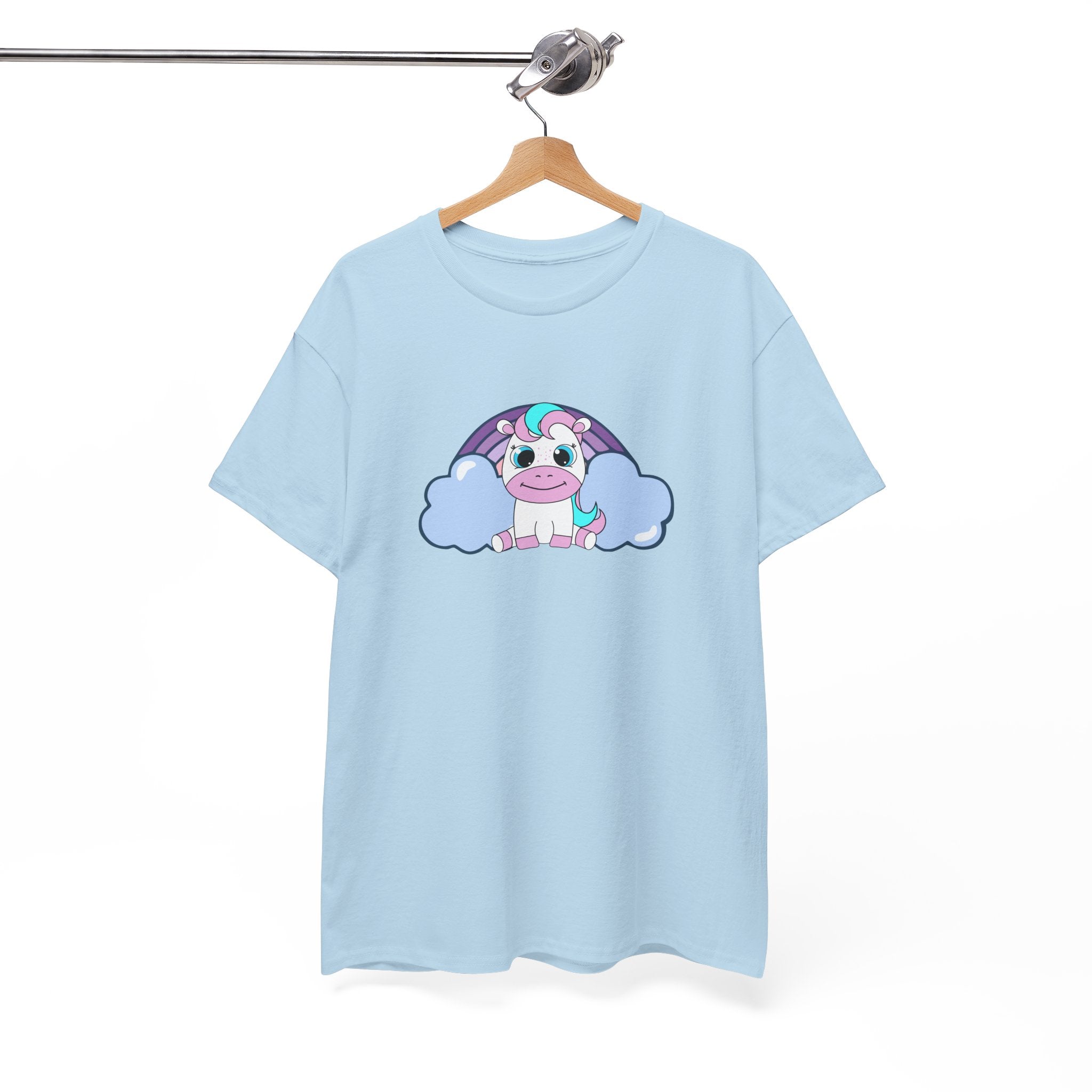 Kawaii Pony T-Shirt - Cute Horse Graphic Tee, Animal Lover Gift - Pastel Colors Shirt