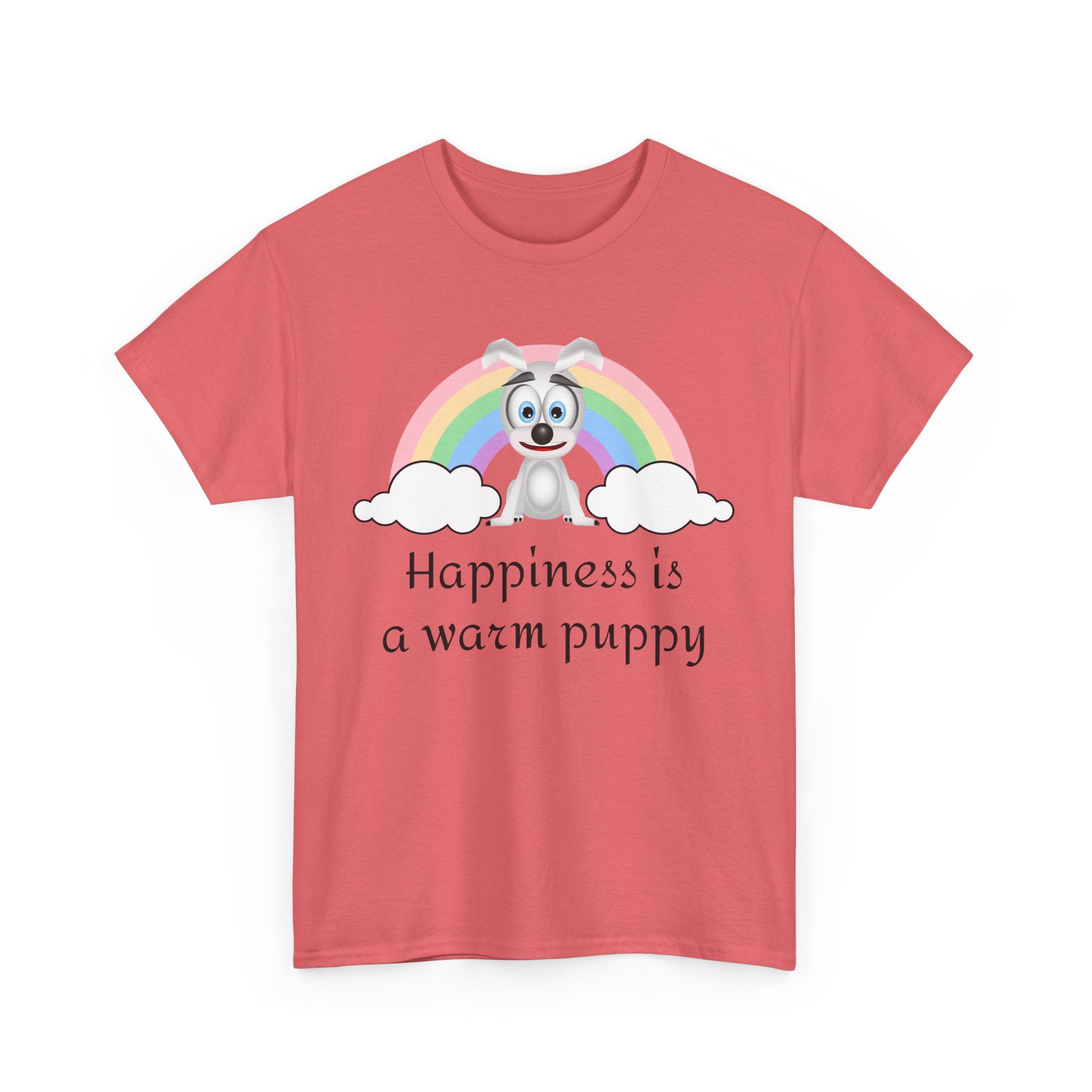 Happiness is a warm puppy T-Shirt, Dog lover gift, Graphic Tee, Animal lover shirt, Cute pet owner present