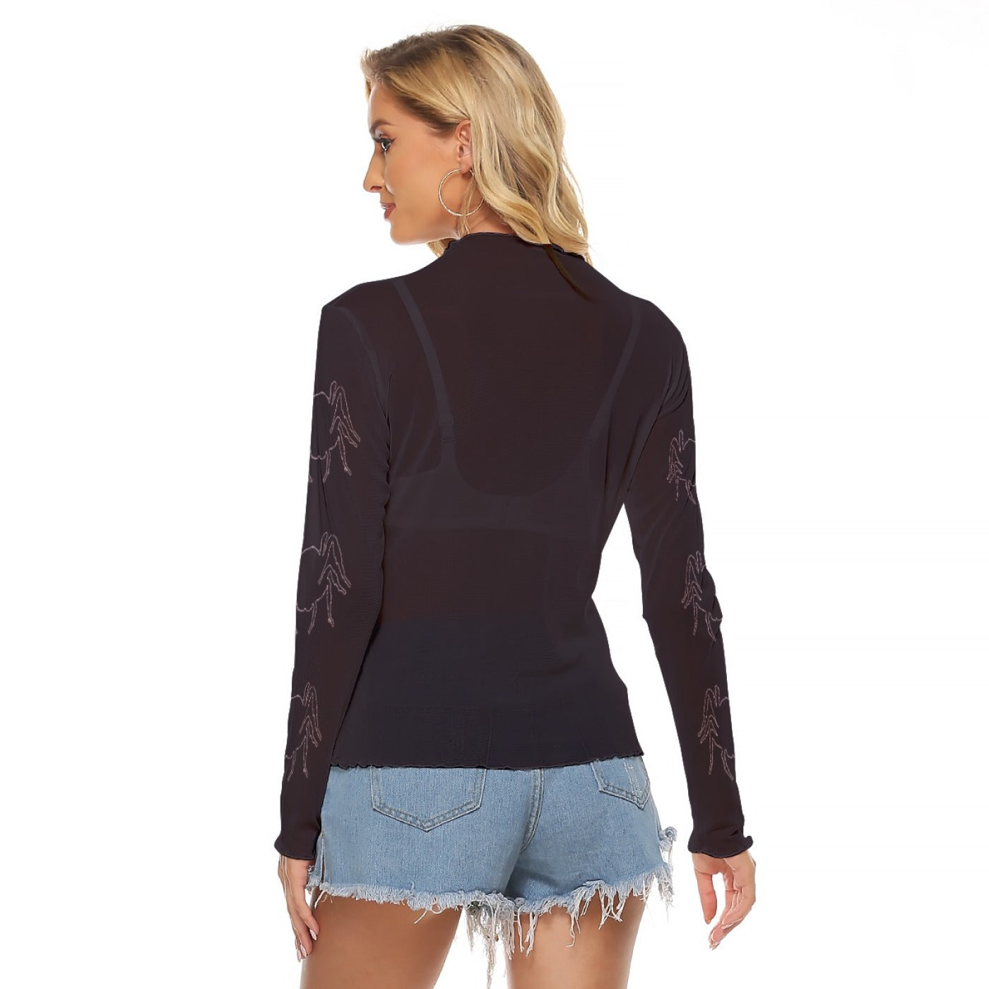 Spider Skull Gothic Mesh Top