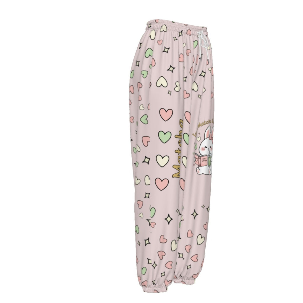 Iced Matcha Bunny Plush Pajama Pants