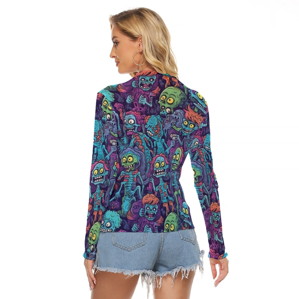 Colorful Zombie Monster Mesh Top