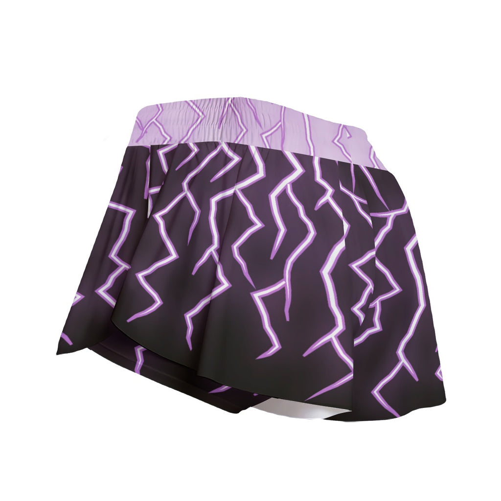 Purple Lightning Sports Skort with Built-In Shorts