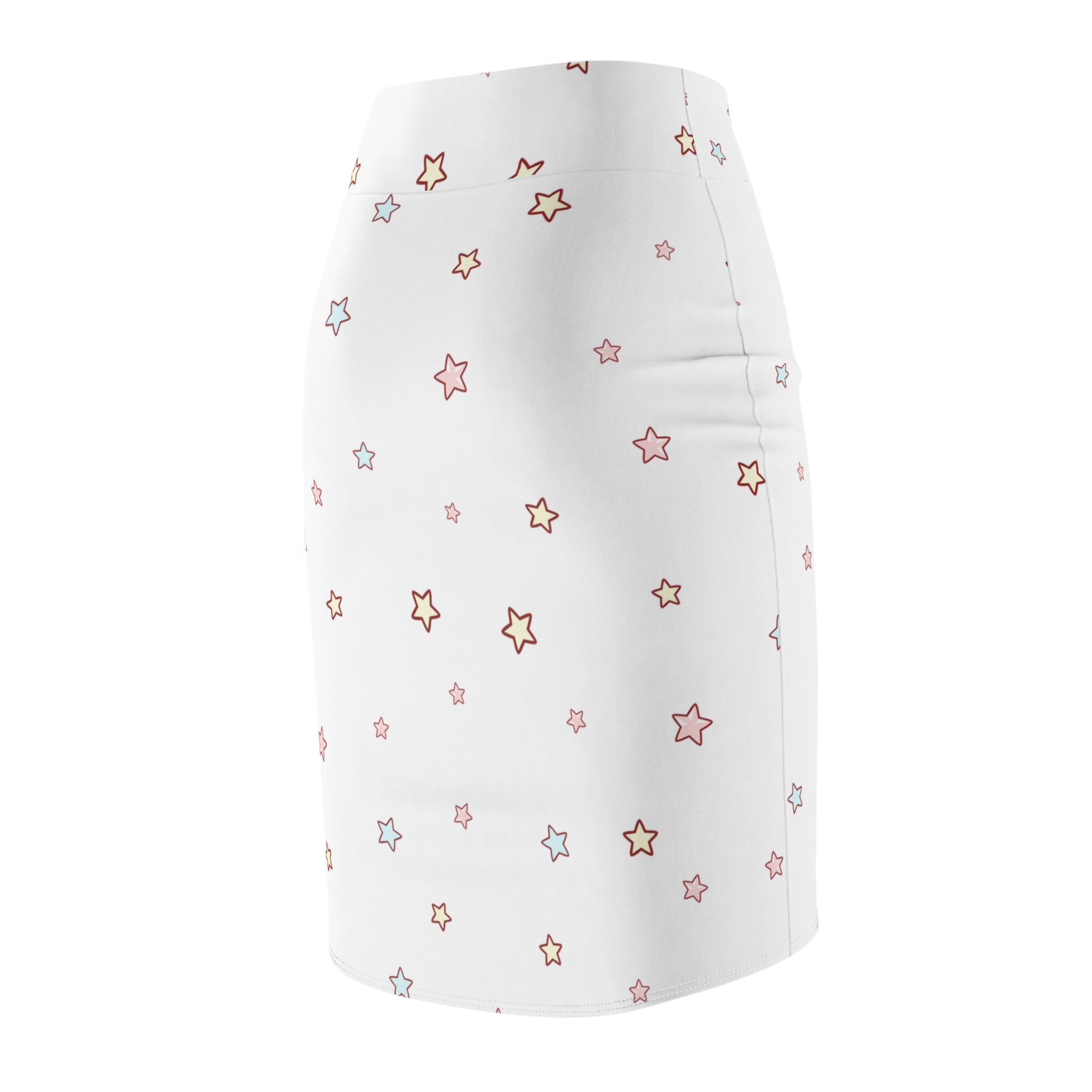 Kawaii Stars Pencil Skirt - Cute Skirt