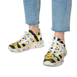 Kawaii Bee Sneakers - Cute Women's Shoes - Unique Footwear -Trendy Sneakers