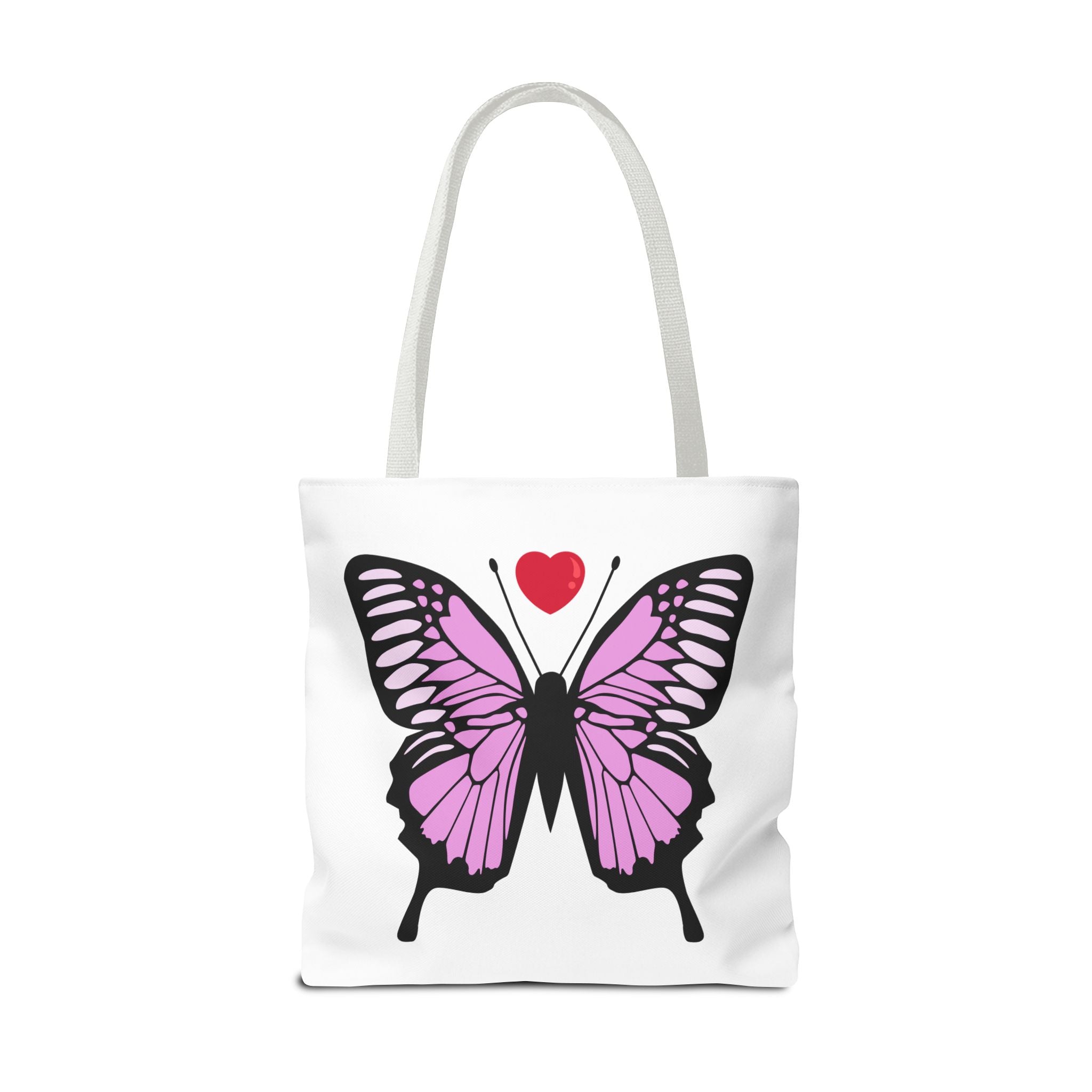 Pink Butterfly Tote Bag - Feminine Floral Design