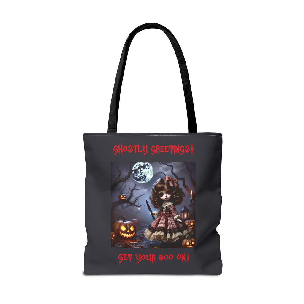 Halloween Doll With a Mix of Scary and Sweet Tote Bag