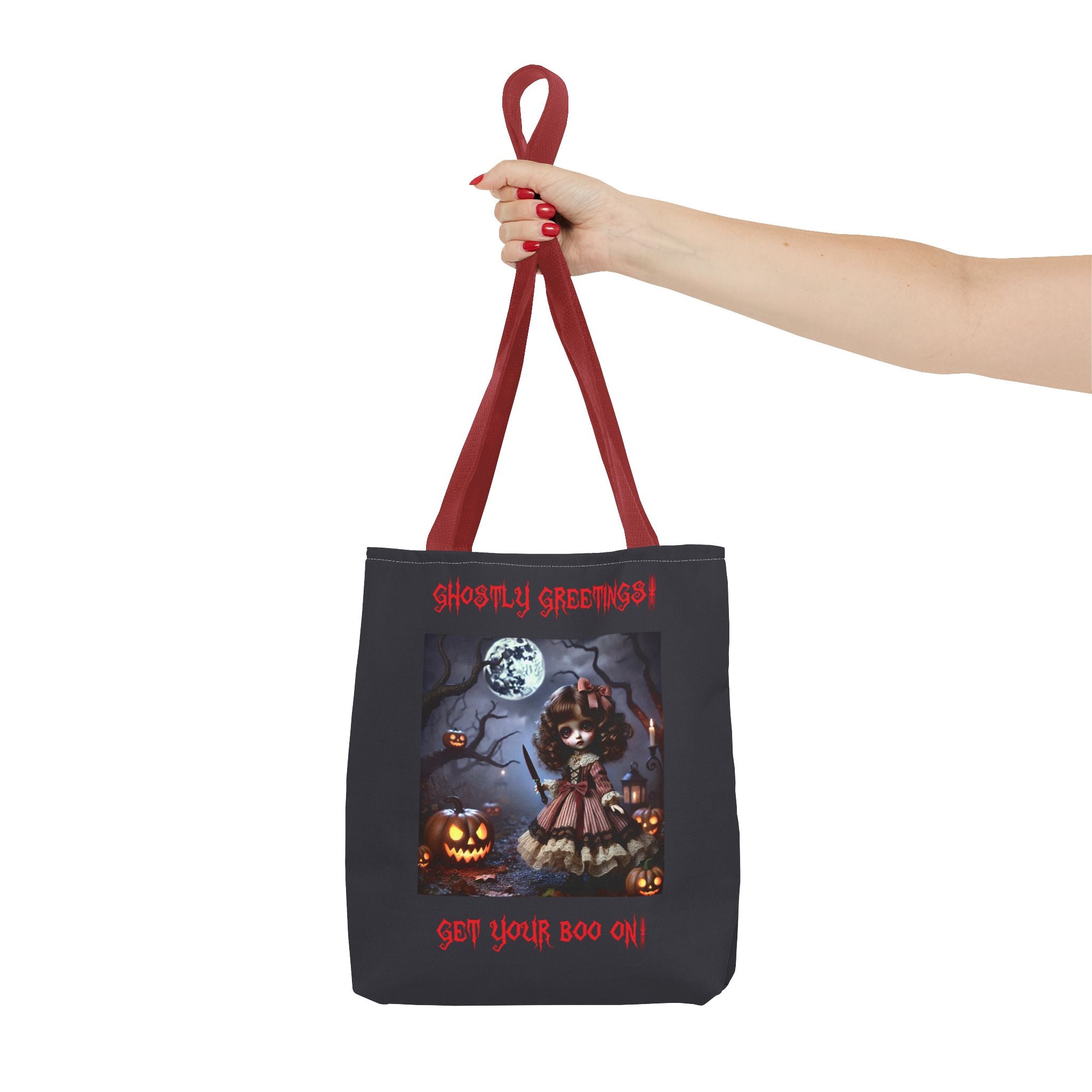 Halloween Doll With a Mix of Scary and Sweet Tote Bag