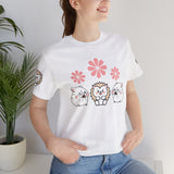 Cute Animal Tee - Hedgehog & Hamster Shirt - Happy Critter Top