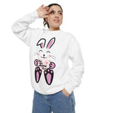 Kawaii Rabbit Face Unisex Sweatshirt, Self Love Club, Cute Jumper, Pastel Bunny Shirt, Cozy Pullover, Gift for Rabbit Lovers