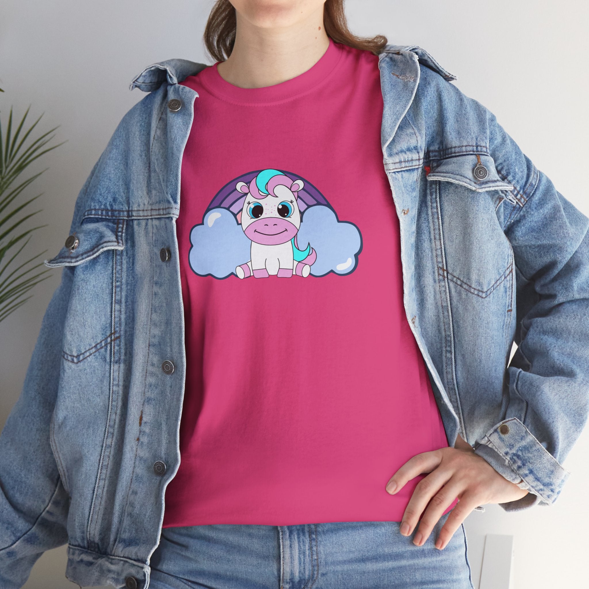 Kawaii Pony T-Shirt - Cute Horse Graphic Tee, Animal Lover Gift - Pastel Colors Shirt