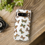 Butterflies Tough Cases, Phone Case, Protective Cover, Butterfly Pattern, Gift for Her, Unique Phone Accessory