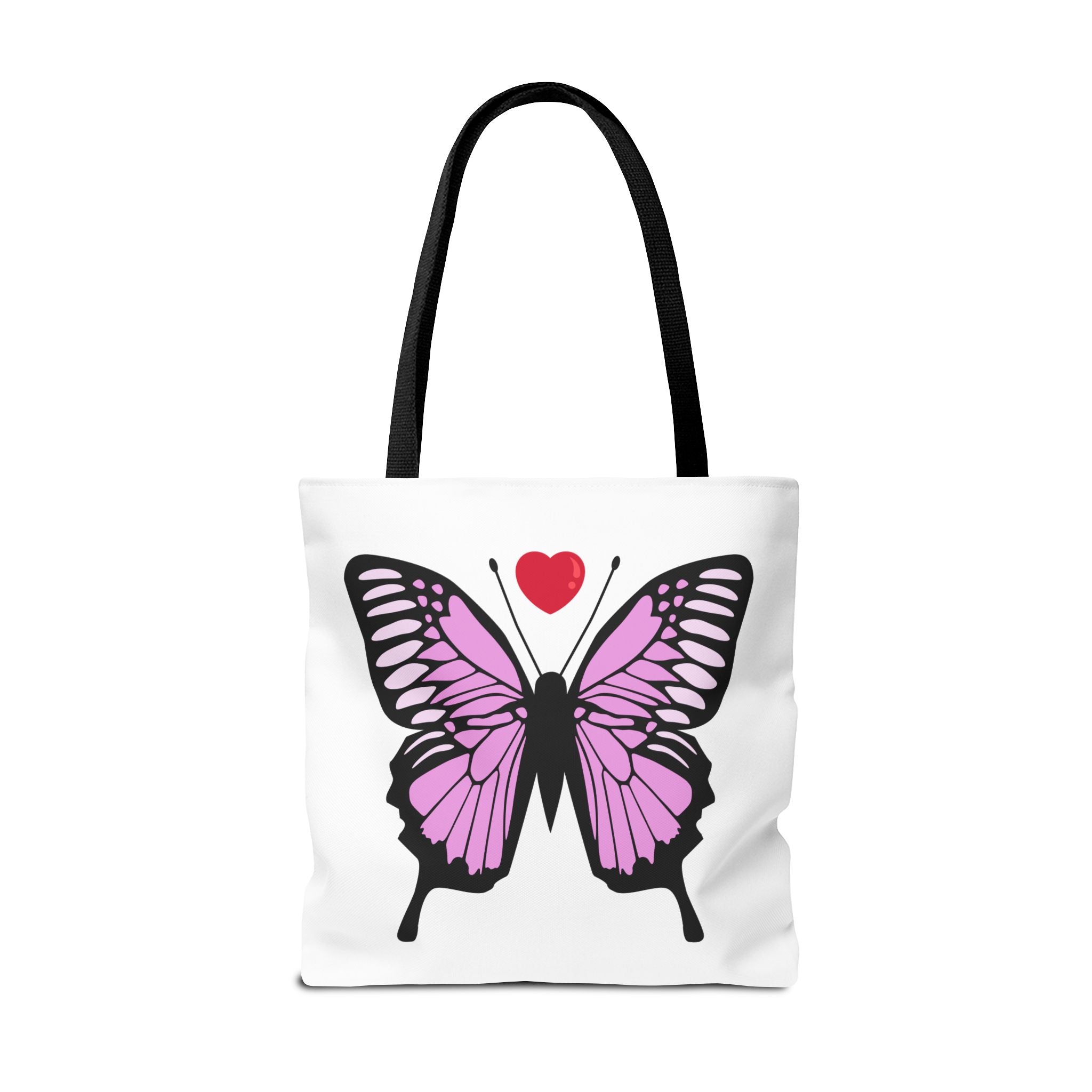 Pink Butterfly Tote Bag - Feminine Floral Design