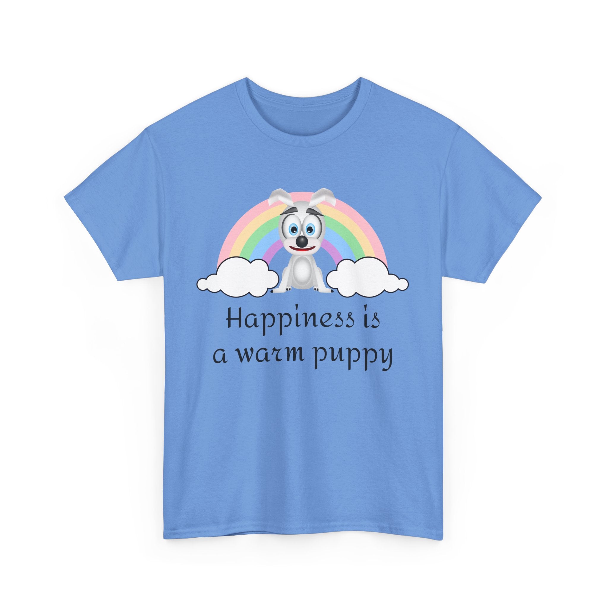 Happiness is a warm puppy T-Shirt, Dog lover gift, Graphic Tee, Animal lover shirt, Cute pet owner present