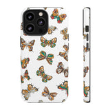 Butterflies Tough Cases, Phone Case, Protective Cover, Butterfly Pattern, Gift for Her, Unique Phone Accessory