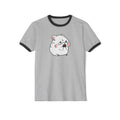 Kawaii Cute Hamster Ringer Tee - Cotton T-Shirt - Animal Lover Gift - Funny Graphic Tee - Cute Rodent Shirt