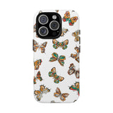 Butterflies Tough Cases, Phone Case, Protective Cover, Butterfly Pattern, Gift for Her, Unique Phone Accessory