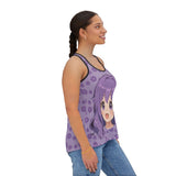 Otaku Blossom Women's Tank Top - Anime Flower Sleeveless Shirt - Japanese Cherry Blossom Tee - Kawaii Graphic Camisole