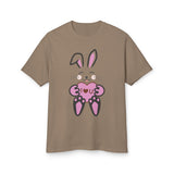 Rabbit With I Love You Heart Tee, Unisex T-Shirt, Animal Lover Gift, Cute Graphic Tee, Valentine's Day Shirt, Bunny Shirt