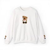 Embroidered Little Teddy Bear Crewneck Sweatshirt