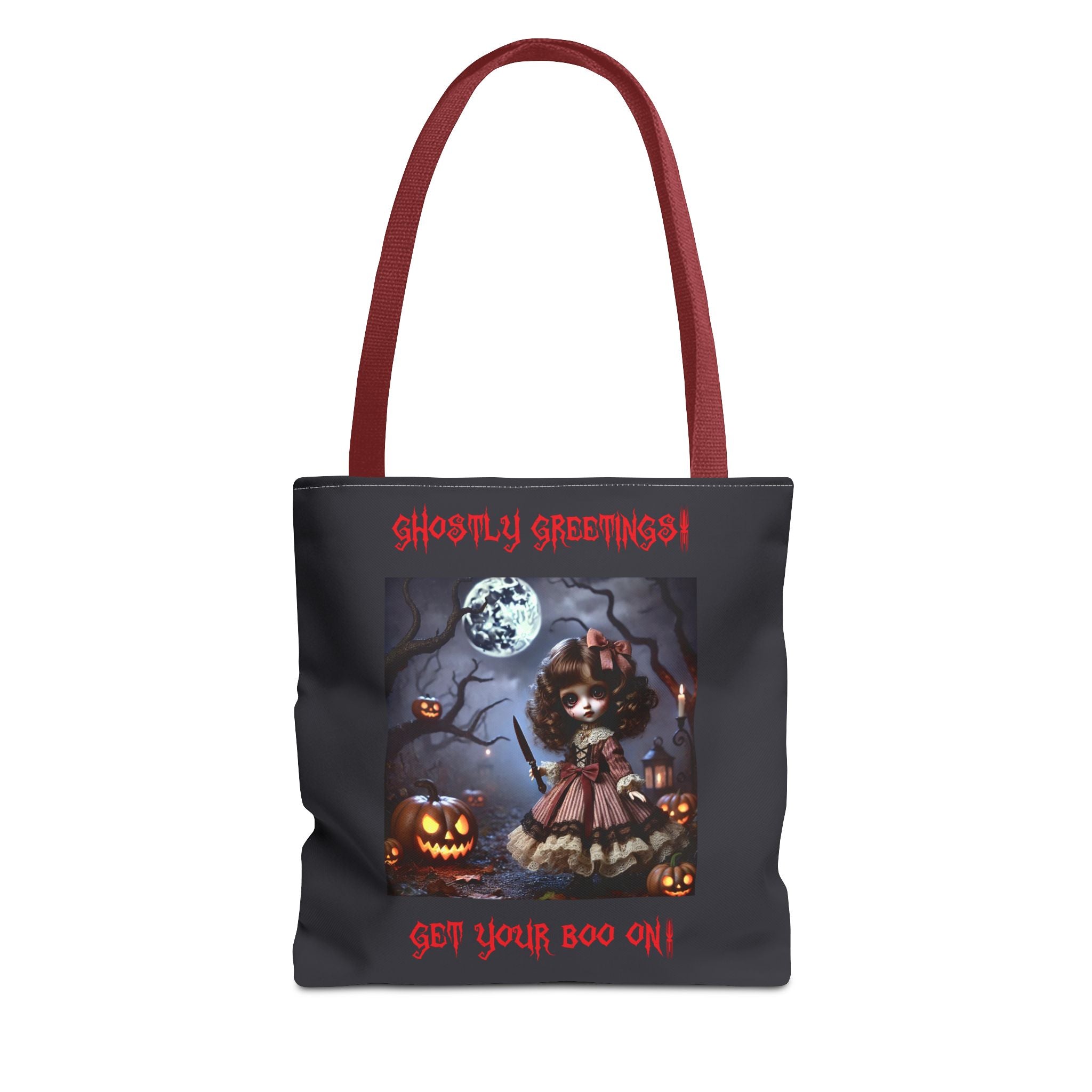 Halloween Doll With a Mix of Scary and Sweet Tote Bag