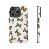 Butterflies Tough Cases, Phone Case, Protective Cover, Butterfly Pattern, Gift for Her, Unique Phone Accessory