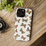 Butterflies Tough Cases, Phone Case, Protective Cover, Butterfly Pattern, Gift for Her, Unique Phone Accessory