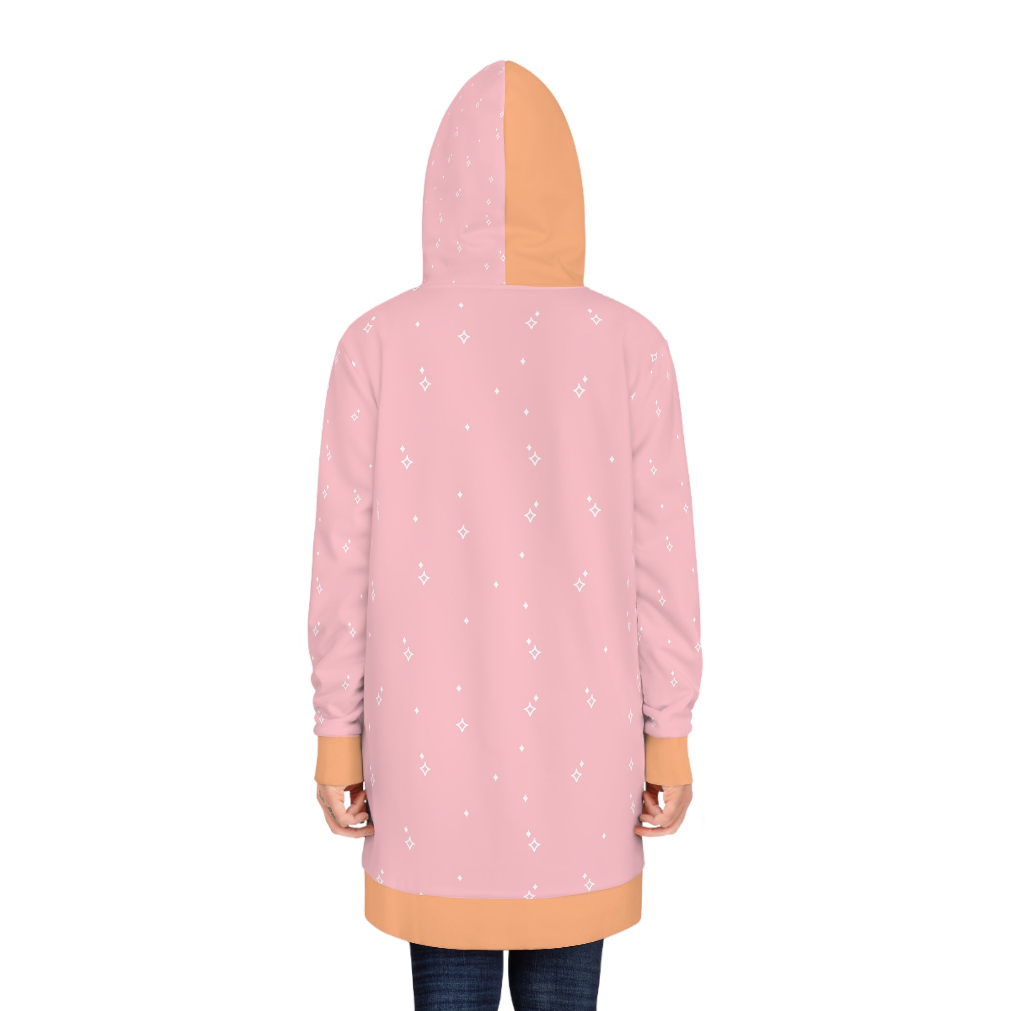 Kawaii Tiger Women's Hoodie Dress, Tiger Print Hooded Sweatshirt Dress, Cute Animal Graphic Pullover Dress, Japanese Kawaii Fashion