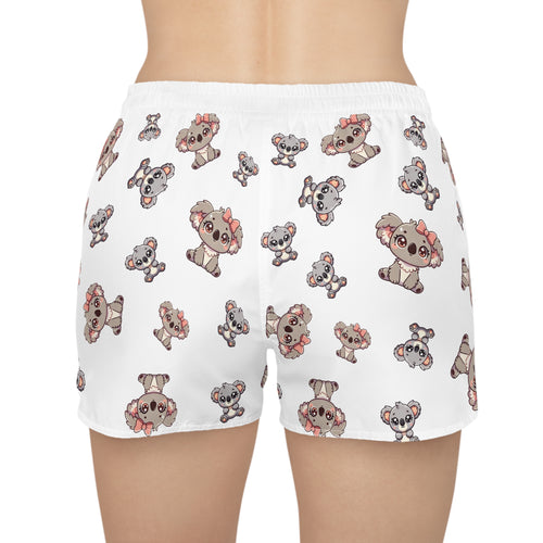 Cozy Koalas Casual Shorts, Cute Animal Print Lounge Wear, Comfy Women's Pajama Bottoms, Sleepwear Gift for Her, Summer Lounge Shorts