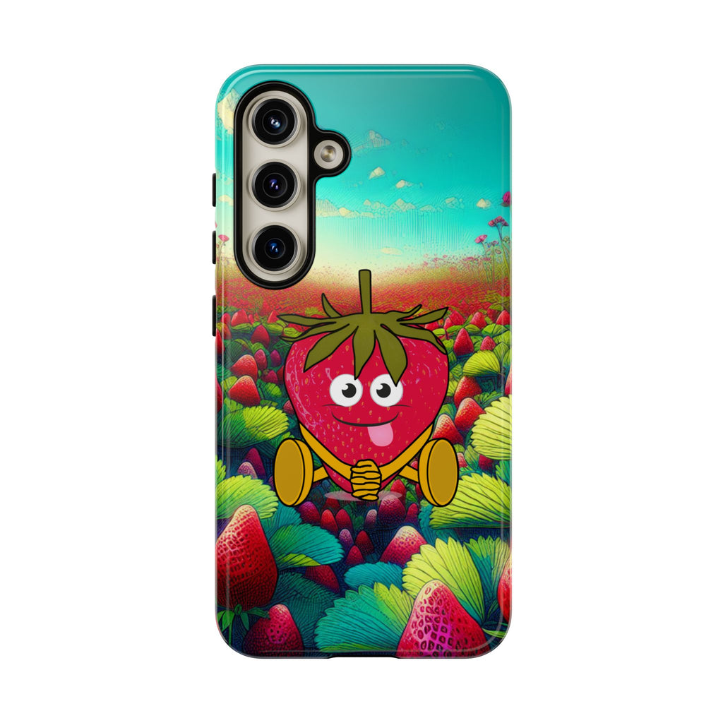 Cute Strawberry in the strawberry fields Tough Cases